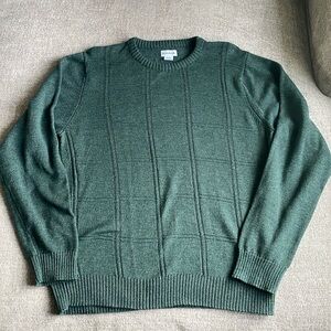 Men’s XL Haggar Long Sleeve Dark Green Sweater